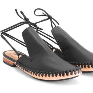 Never worn John Fluvelog Mazeppa Flat Slip On Mule